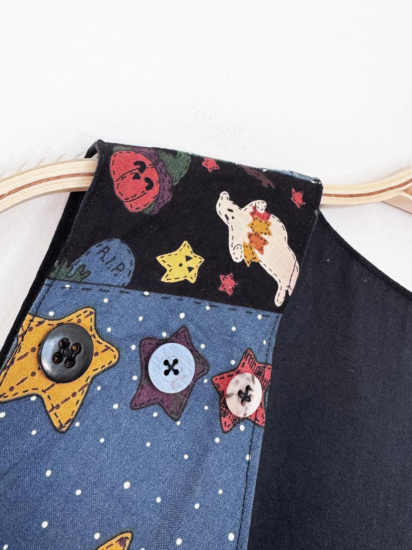 vintage 00s country witch coven open vest | halloween