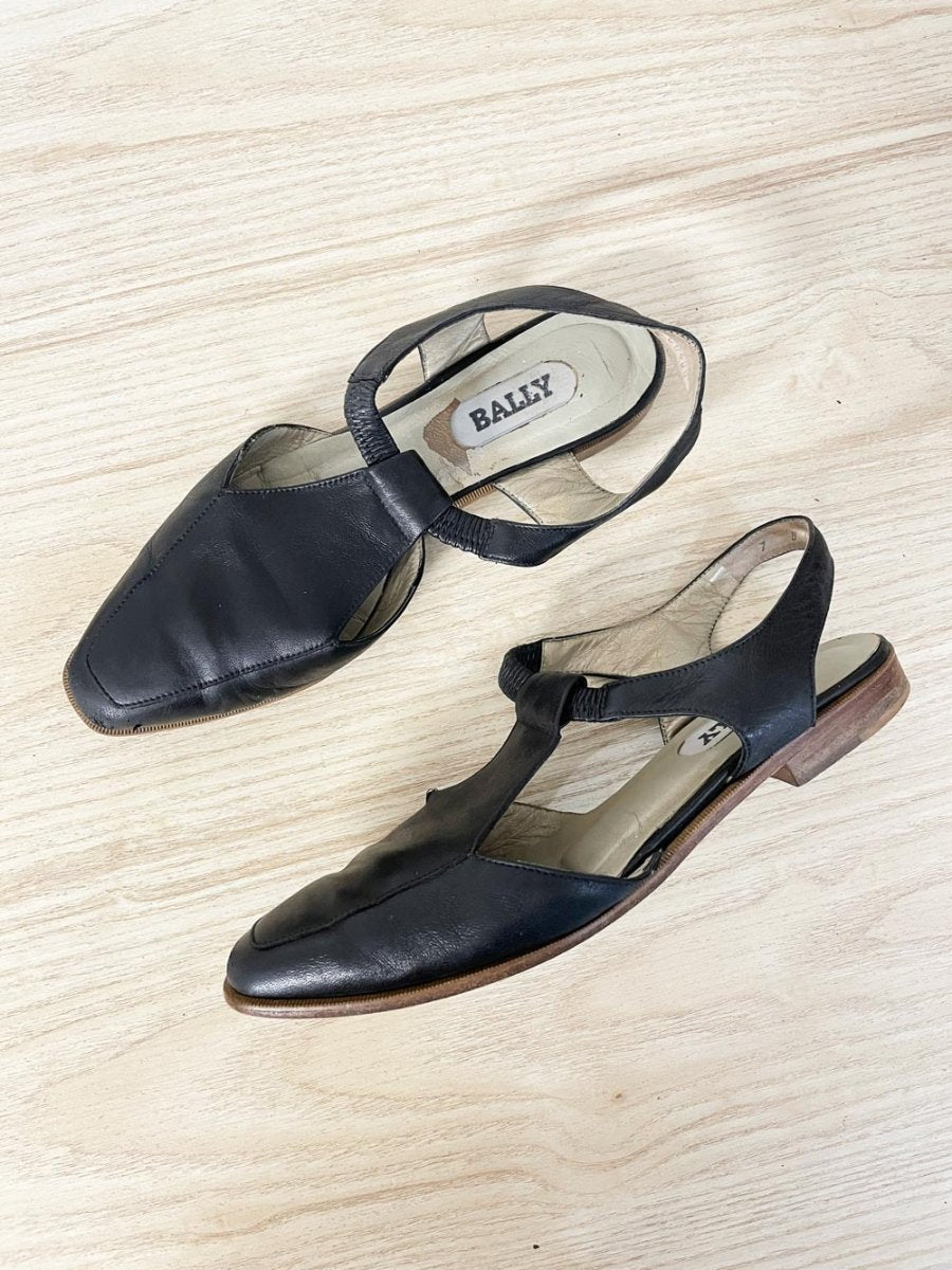 vintage bally ballroom mary jane leather shoe - good market thrift store