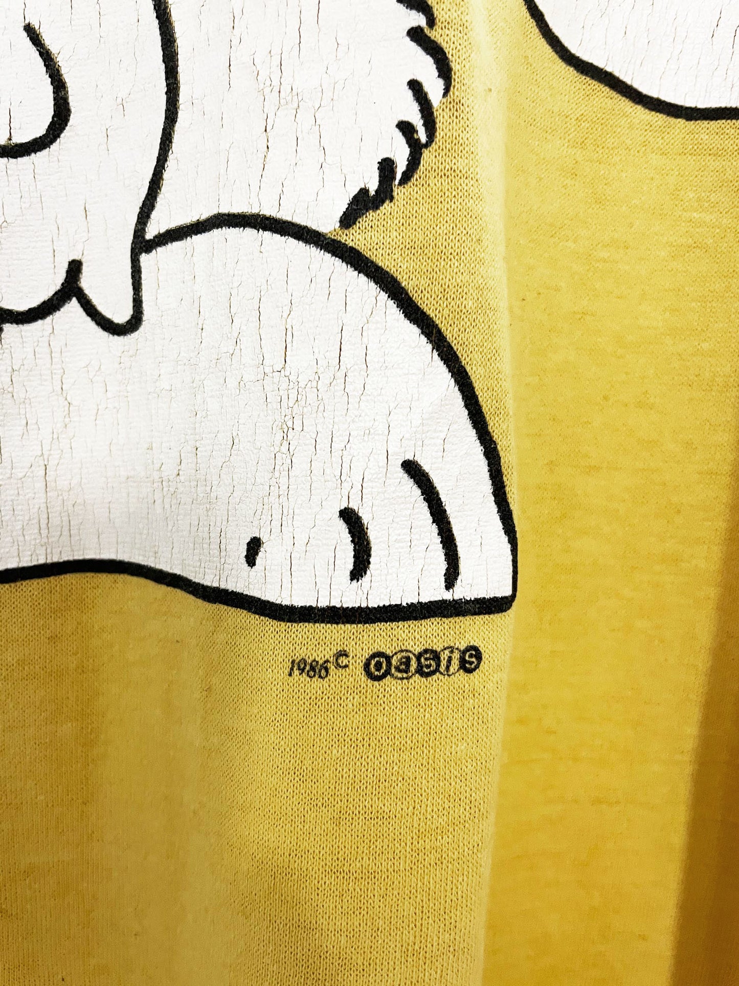 vintage 80s oasis the zoo crew bunny print tee