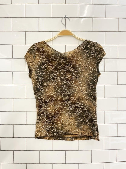 y2k rickis floral lace shirt - good market thrift store