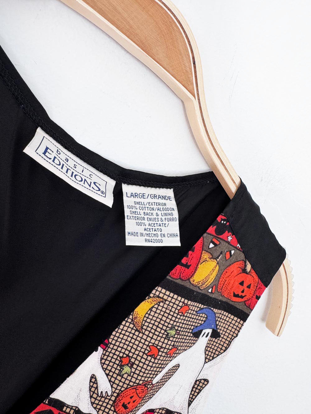 vintage 00s basic editions halloween print vest