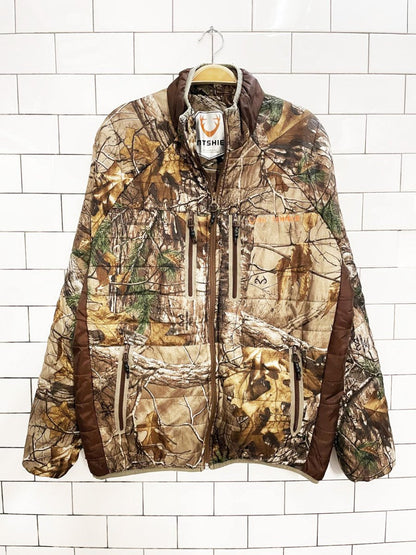 real tree huntshield light packable puffer jacket - good market thrift store