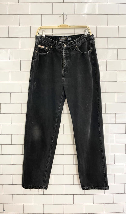 vintage 90s bluenotes relaxed straight leg jeans - good market thrift store
