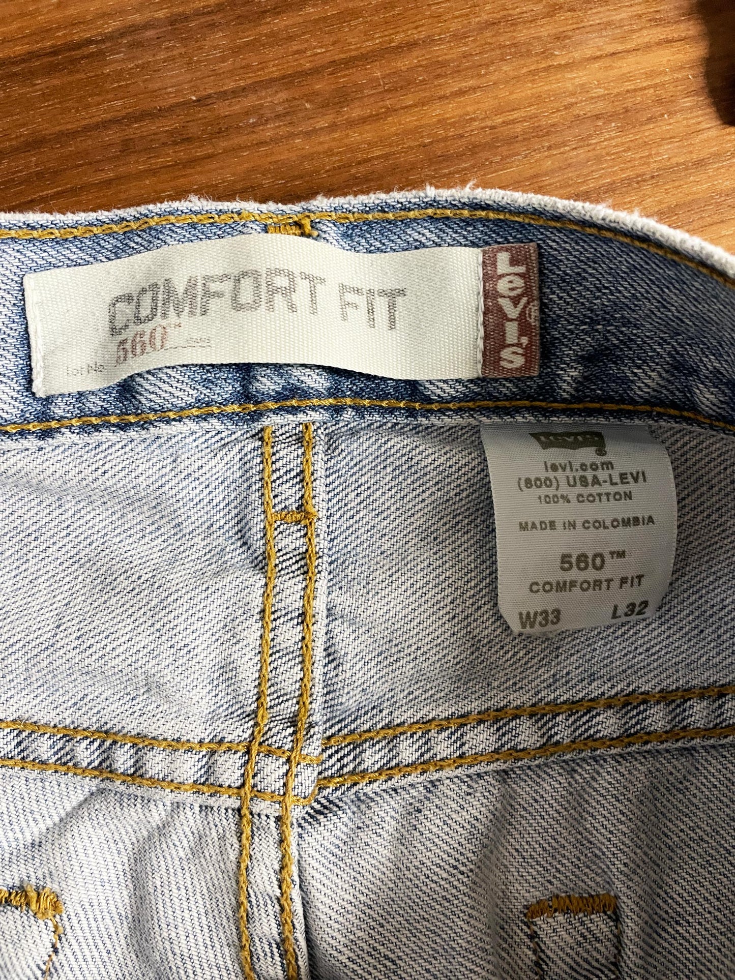 vintage 00s levi's 560 soft denim comfort fit jeans