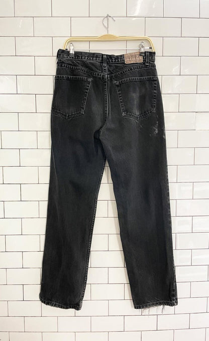vintage 90s bluenotes relaxed straight leg jeans - good market thrift store