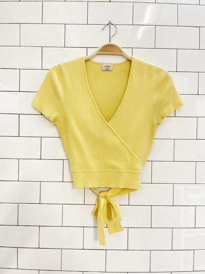 wilfred all tie up wrap sweater tee - good market thrift store