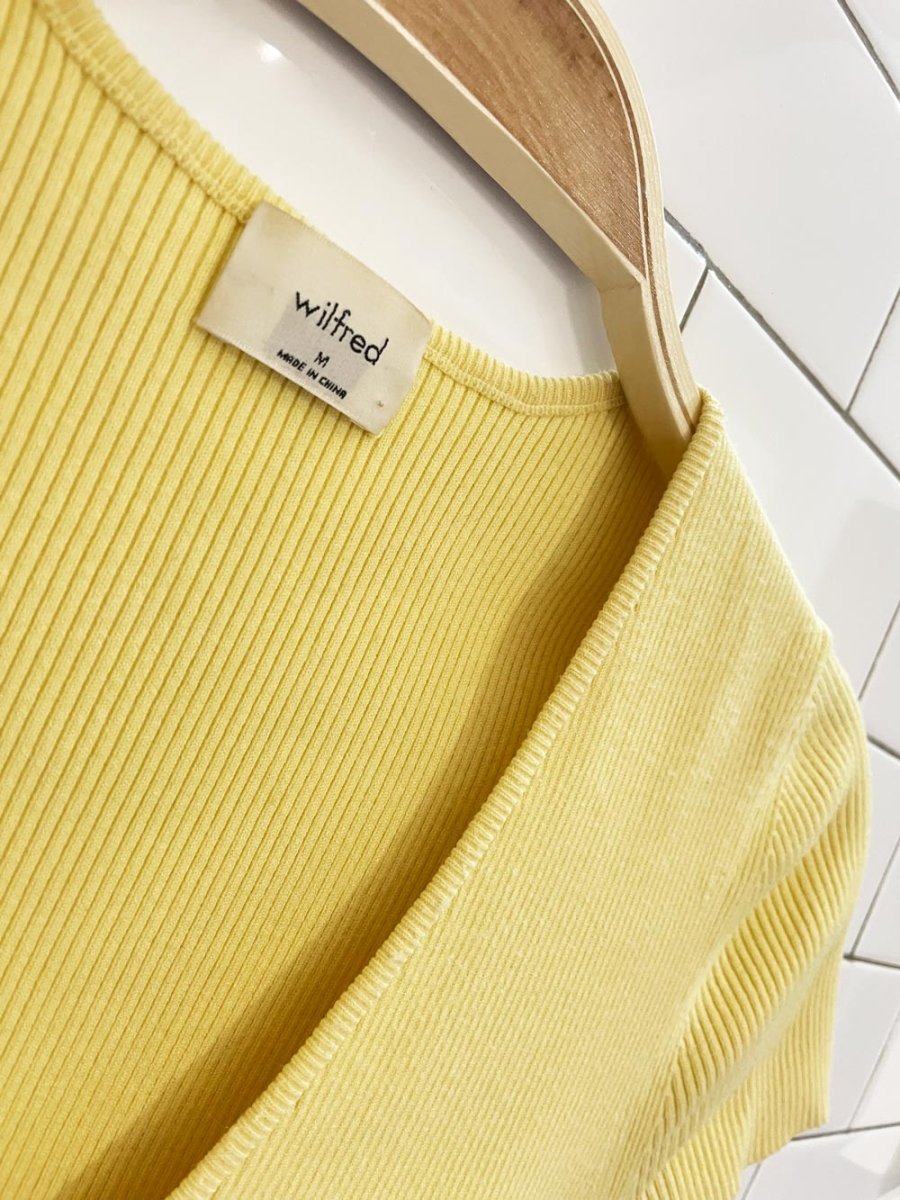 wilfred all tie up wrap sweater tee - good market thrift store