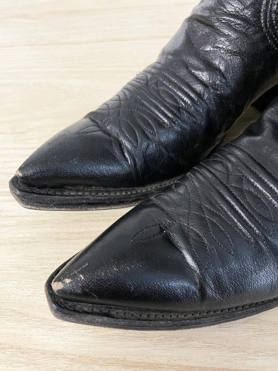 vintage nocona leather cowboy boots | made in USA - good market thrift store