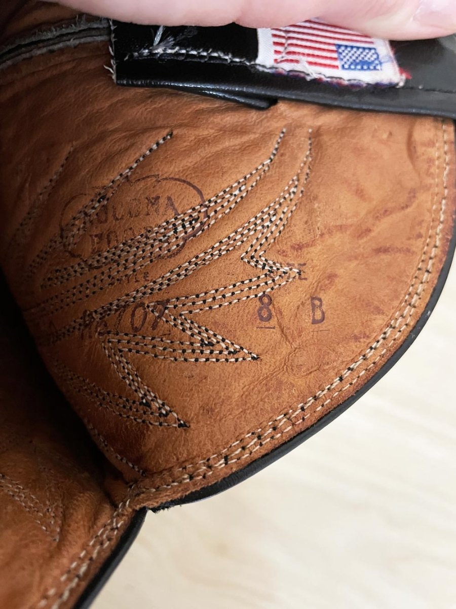 vintage nocona leather cowboy boots | made in USA - good market thrift store