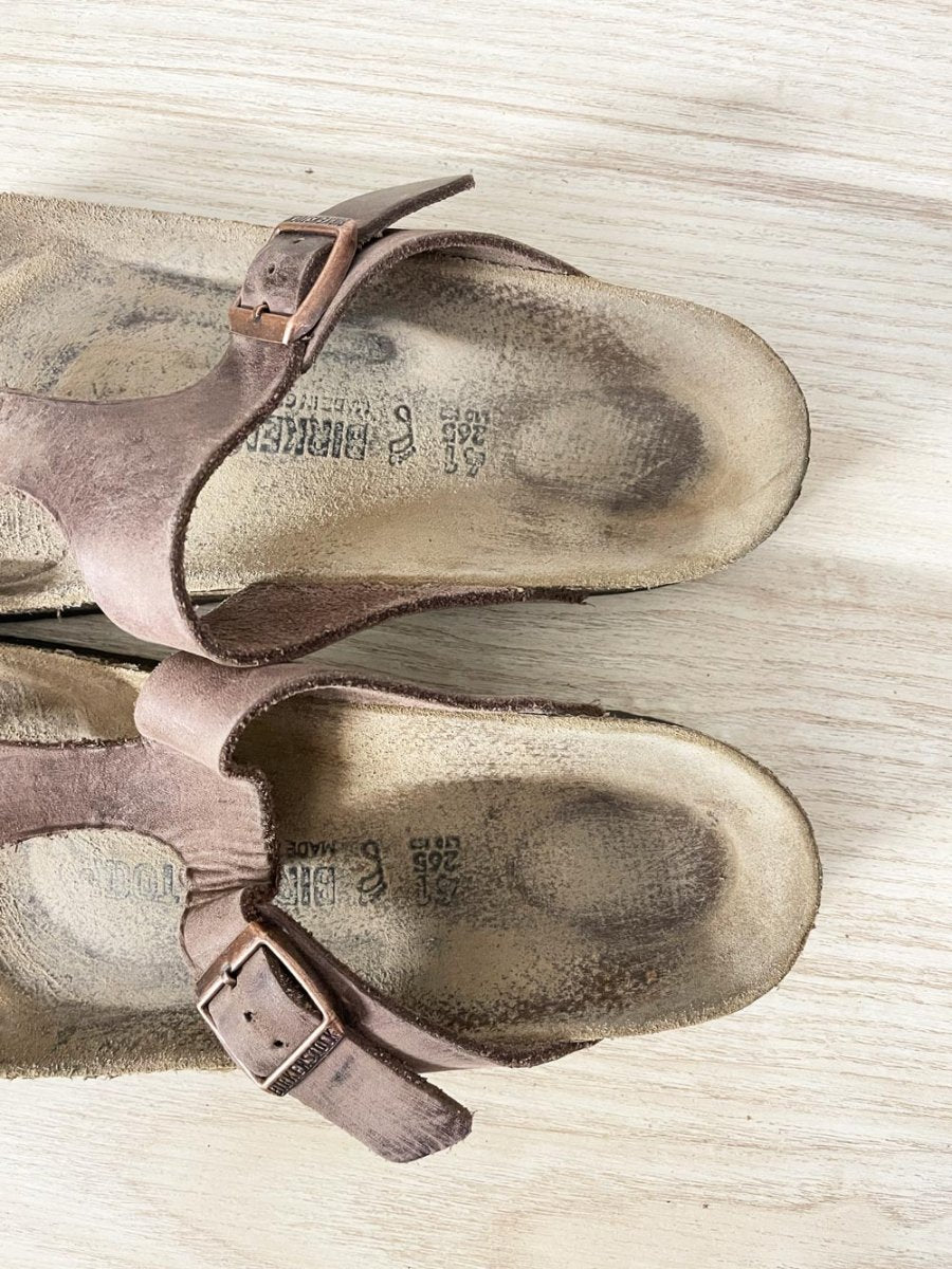 birkenstock oiled leather gizeh sandal - good market thrift store