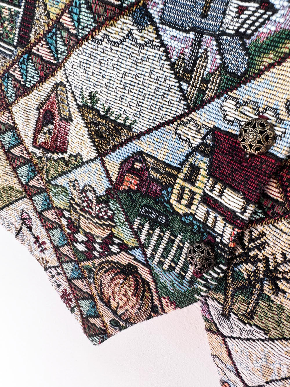 vintage bobbie brooks fall tapestry vest