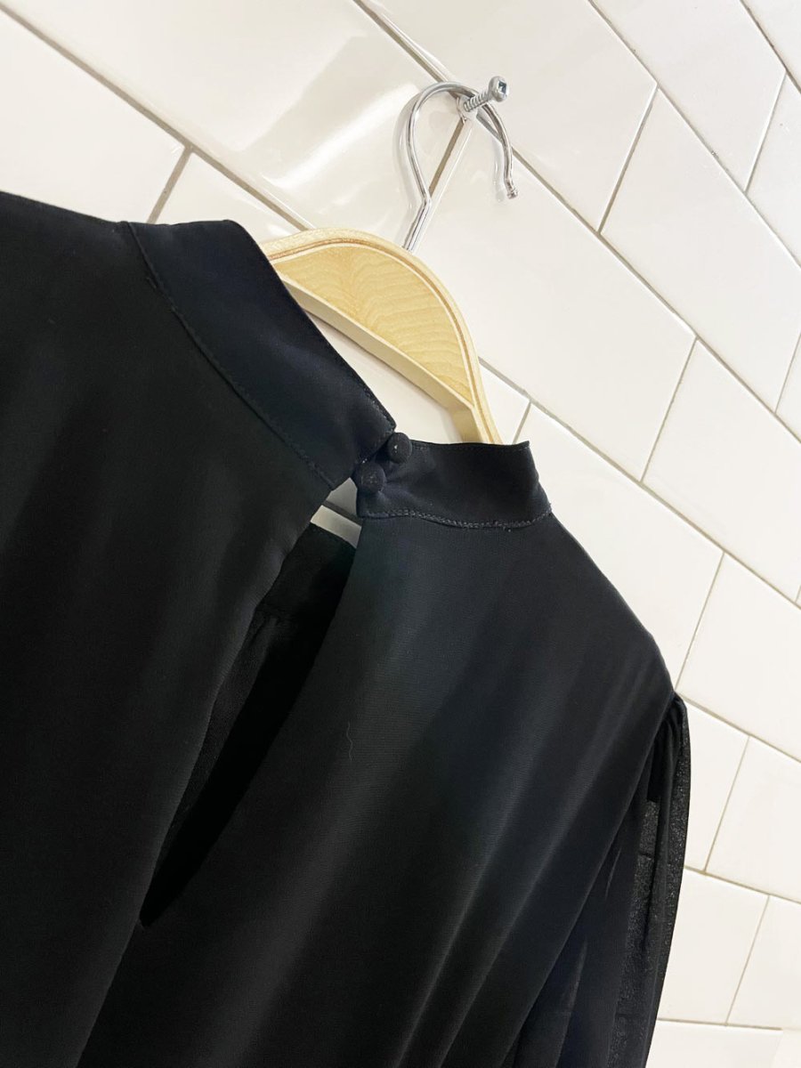 ellison chiffon sleeve pleated midi dress - good market thrift store