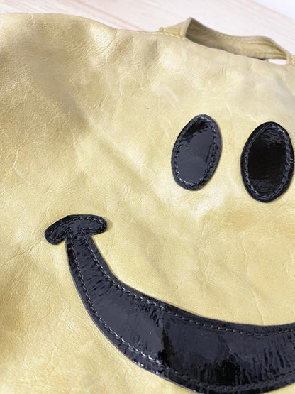 it's not me it's you london leather smiley backpack - good market thrift store