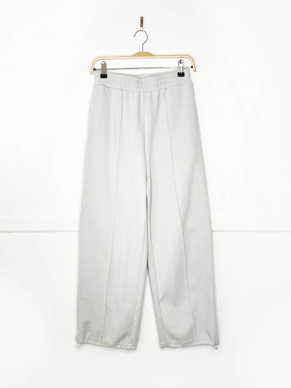 zz. zhang ribbed parachute hem casual joggers