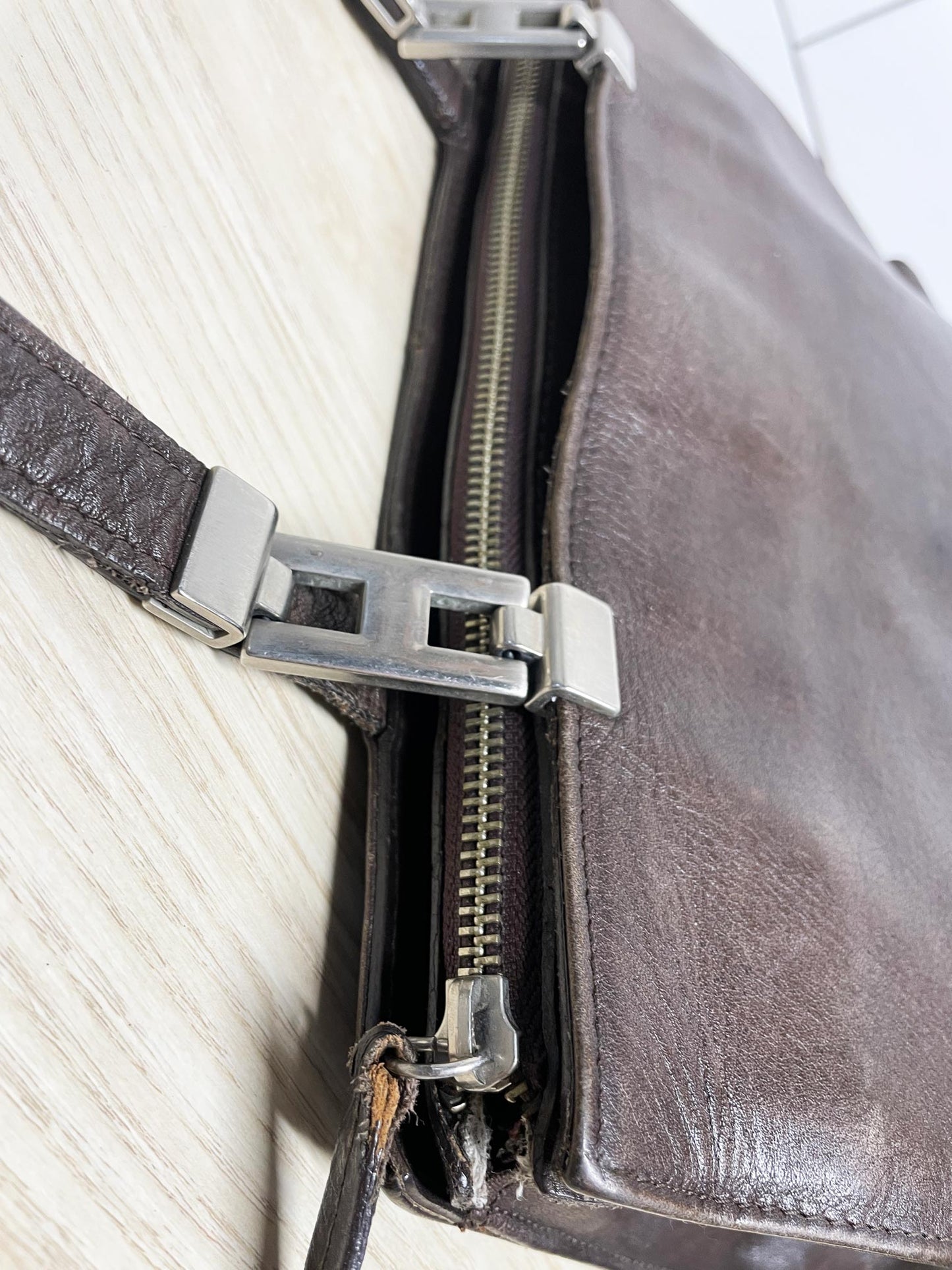 vintage 00s amiri soft leather shoulder bag