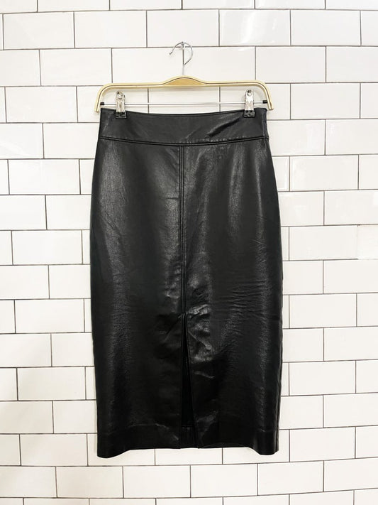 babaton pegu faux leather pencil skirt | aritzia - good market thrift store
