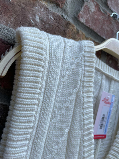 vintage cable knit sweater vest