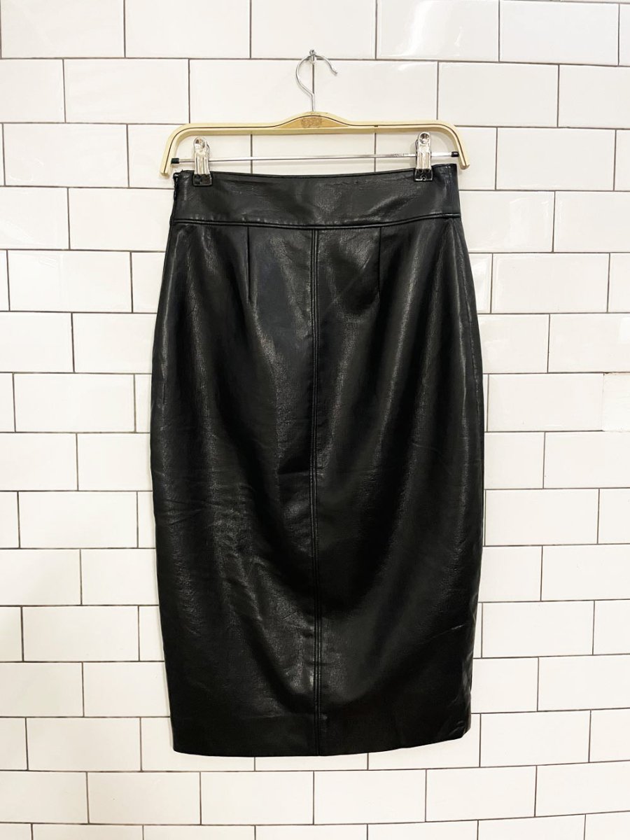 babaton pegu faux leather pencil skirt | aritzia - good market thrift store