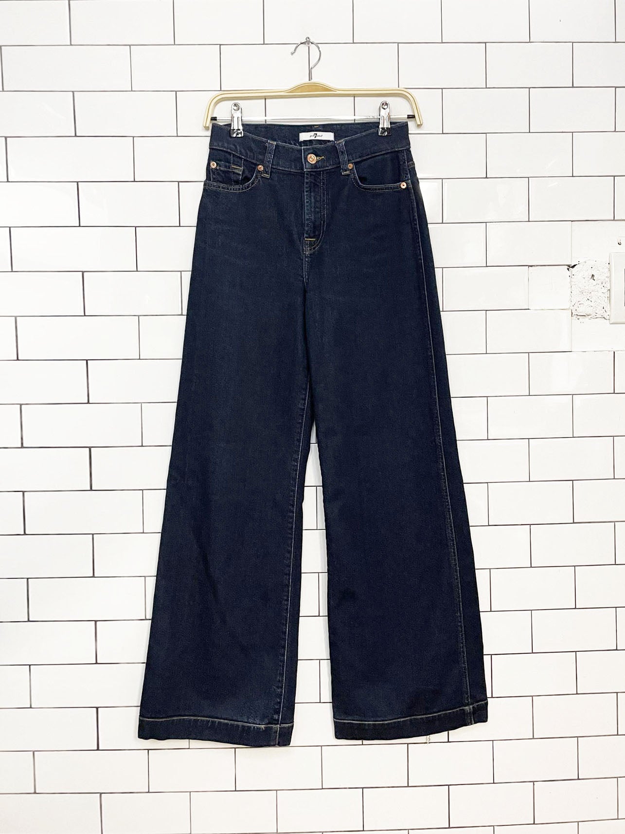 7 for all mankind lotta wide leg stretchy jeans