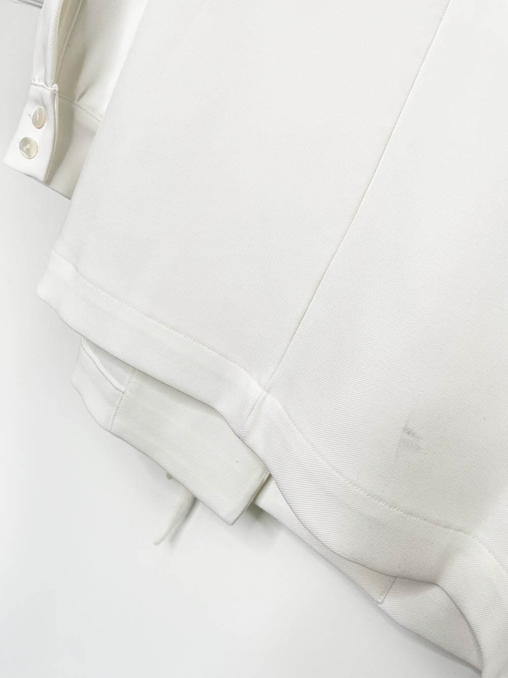 etik nor puff shoulder structured wrap mini dress | made in Sweden