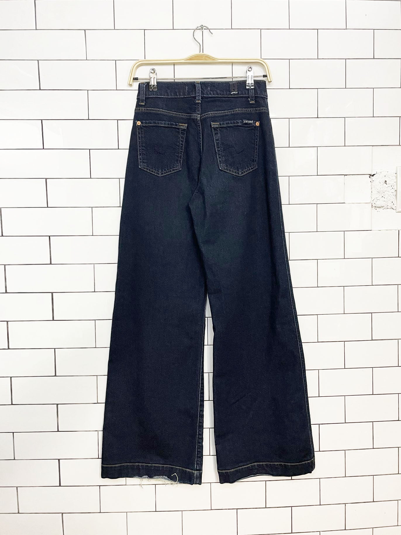 7 for all mankind lotta wide leg stretchy jeans