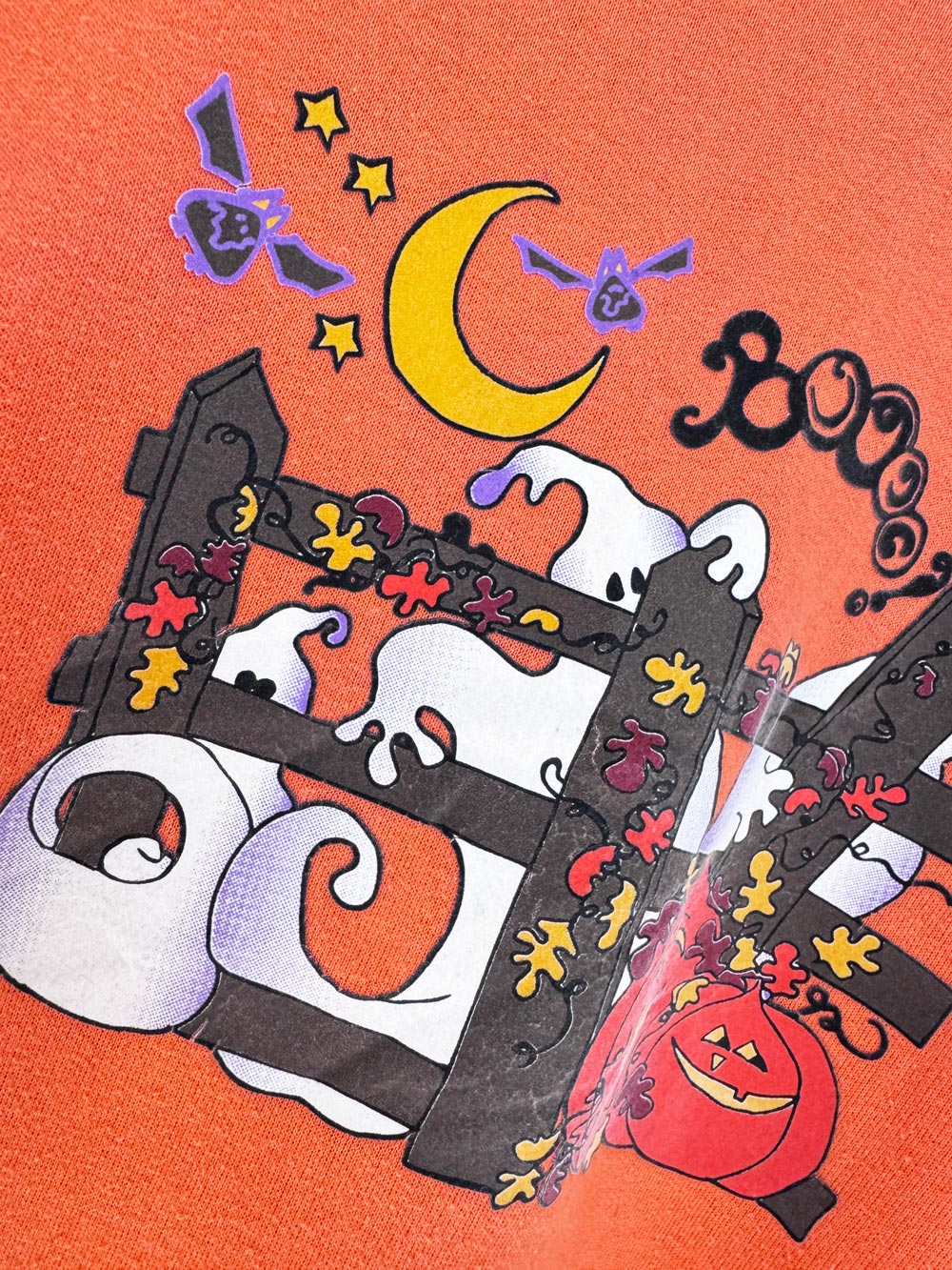 vintage hanes spooky halloween graphic sweatshirt