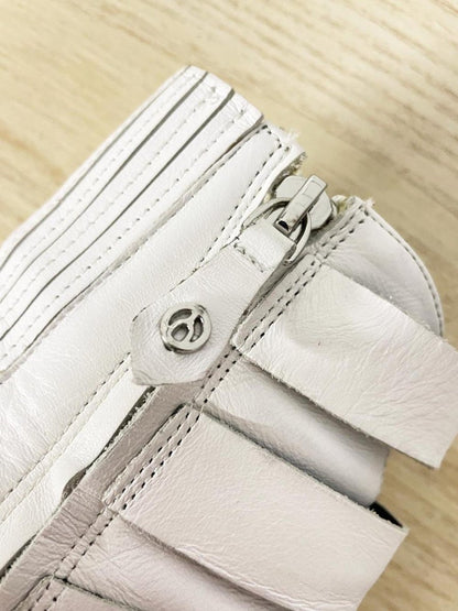 wishbone leather western buckle ankle boots - good market thrift store