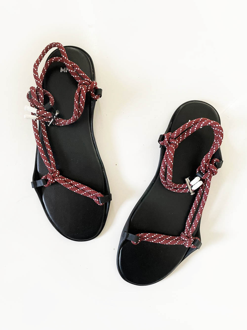 mango rope lace up sandal