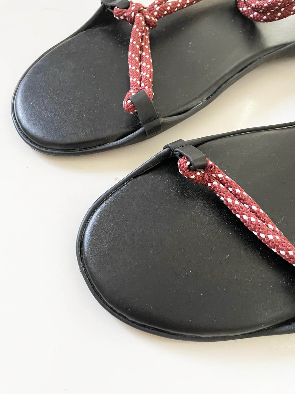 mango rope lace up sandal