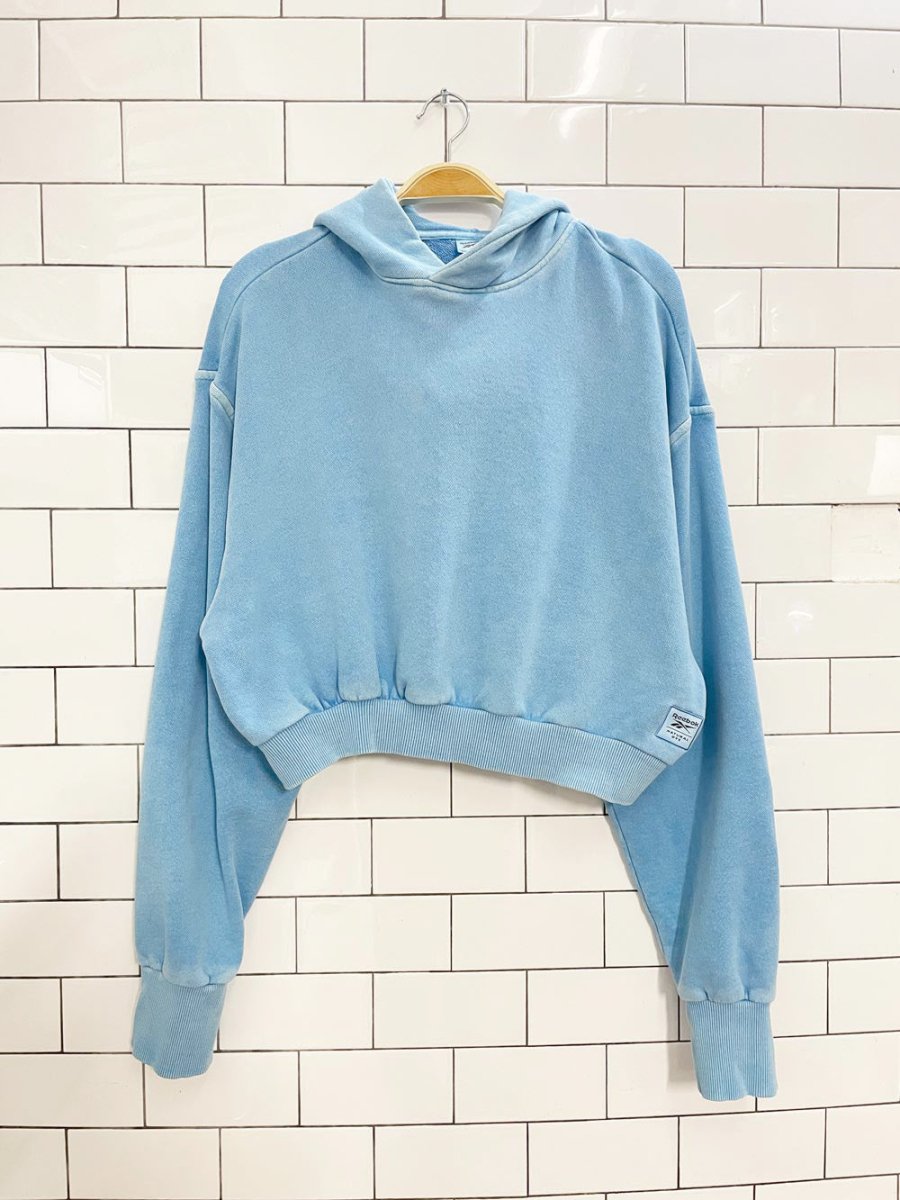 reebok natural dye crop hoodie - good market thrift store