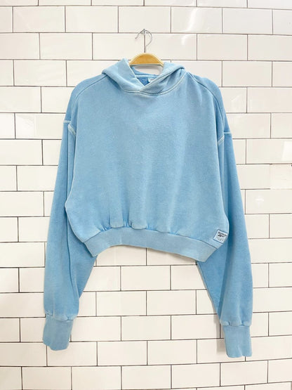 reebok natural dye crop hoodie - good market thrift store