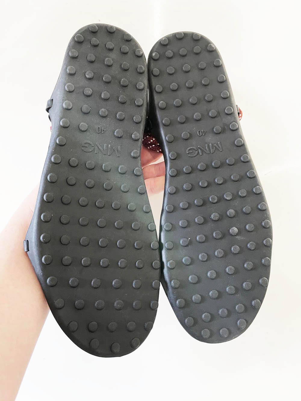 mango rope lace up sandal