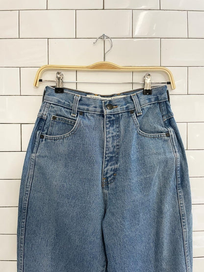 vintage 90s jeanworks high rise tapered cut off jeans - good market thrift store