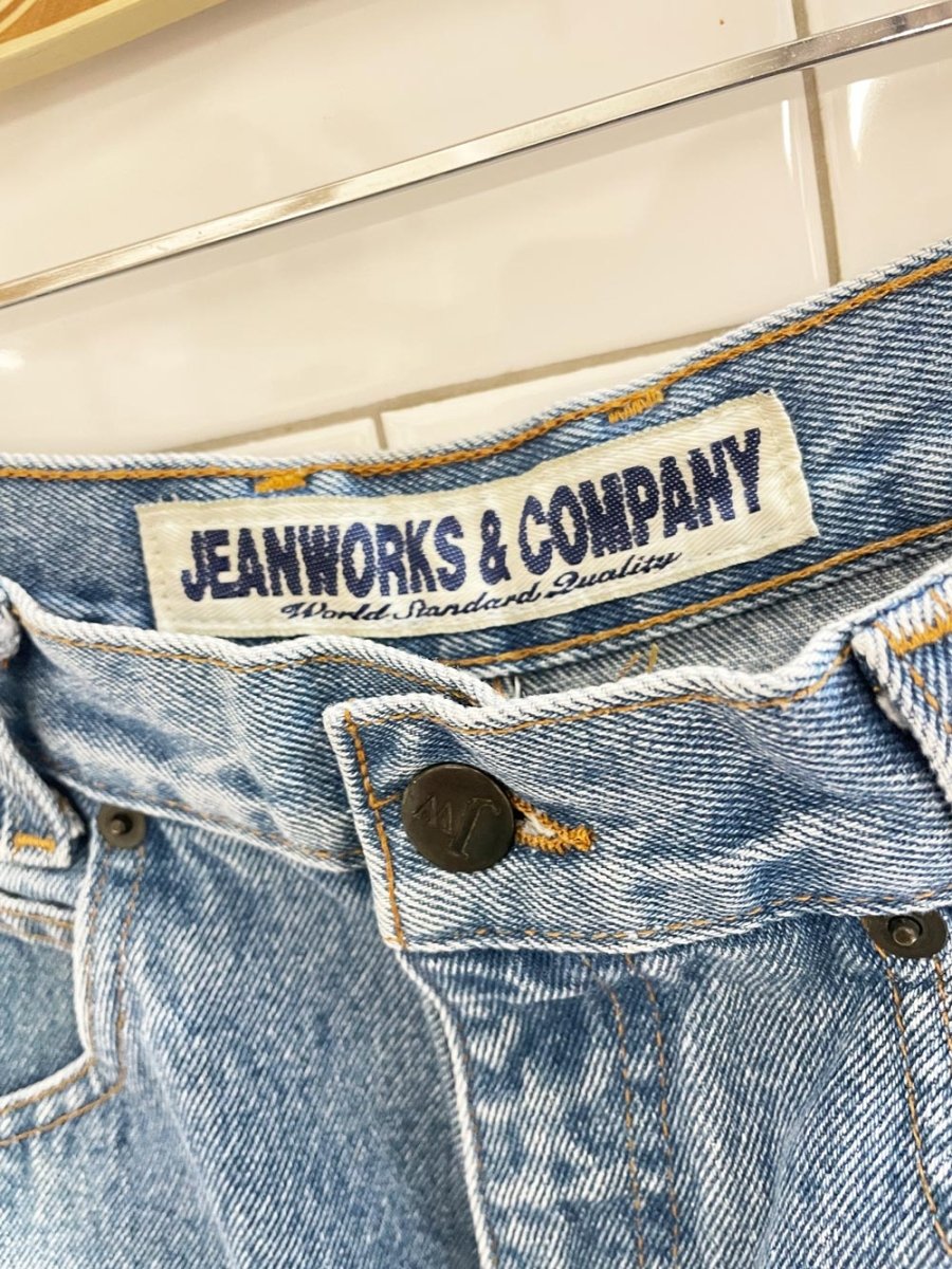 vintage 90s jeanworks high rise tapered cut off jeans - good market thrift store