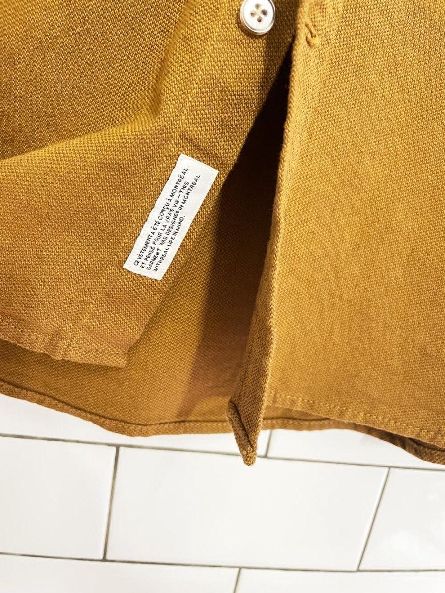 frank and oak textured cotton shirt - good market thrift store