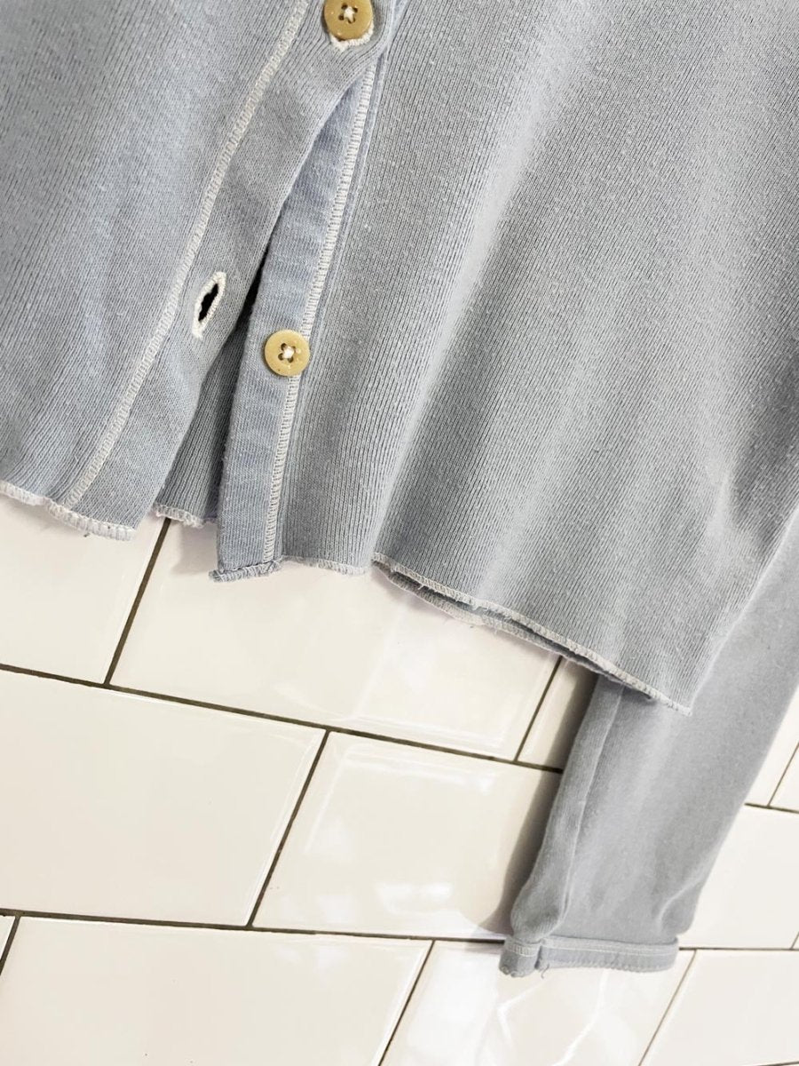 y2k cherokee baby rib long sleeve cardigan top - good market thrift store