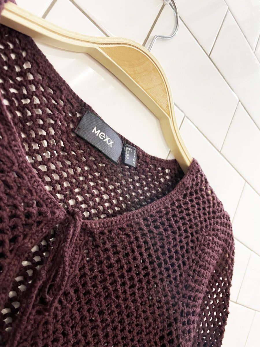 vintage 00s mexx crochet long sleeve top - good market thrift store