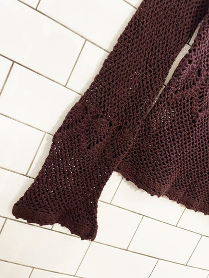 vintage 00s mexx crochet long sleeve top - good market thrift store