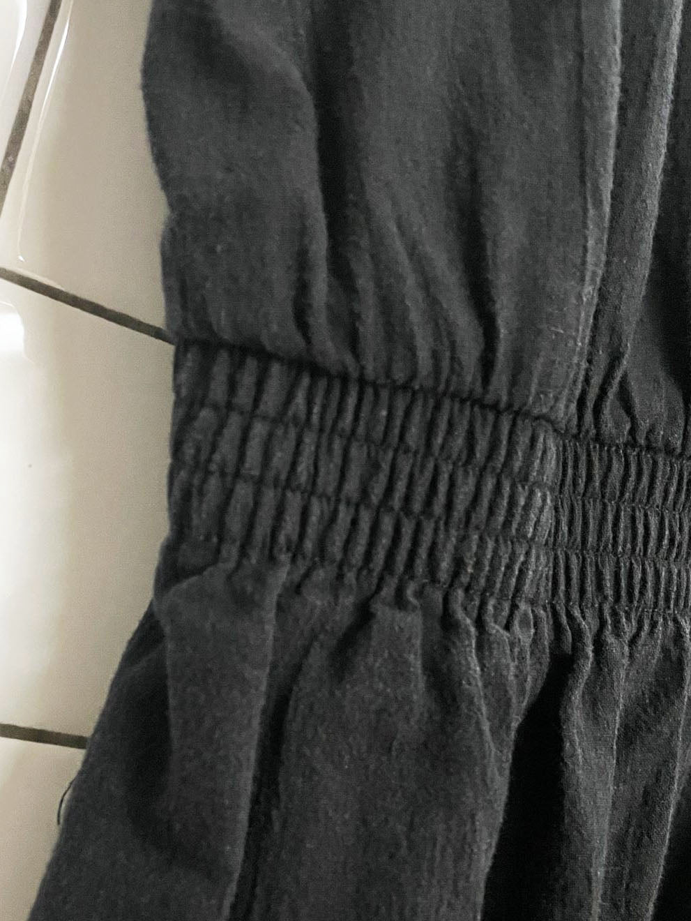 vintage london fog 1/2 button cinch waist relaxed jumpsuit