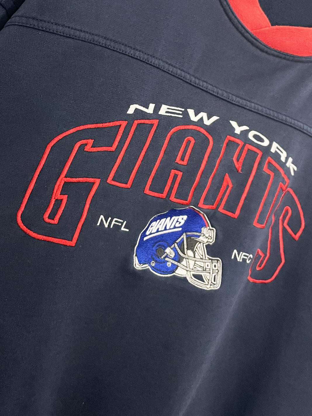 vintage 90s lee new york giants NFL embroidered sweatshirt