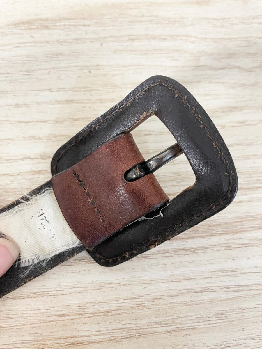 gap leather buckle natural belt - good market thrift store
