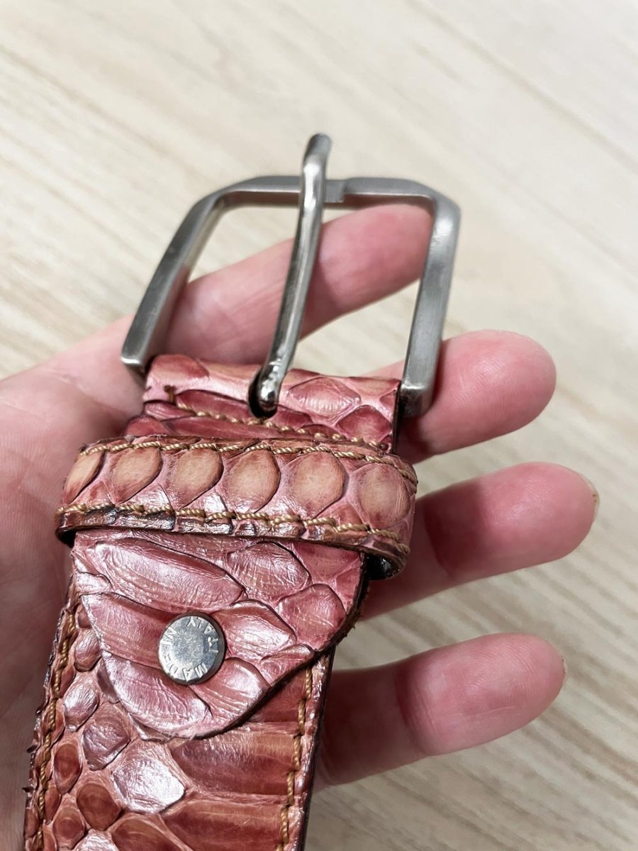 vintage porto in italy snakeskin florence belt - good market thrift store