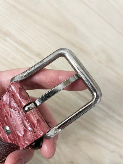 vintage porto in italy snakeskin florence belt - good market thrift store