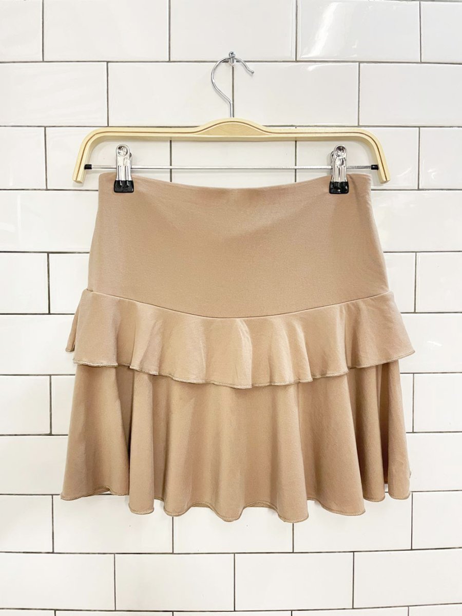 wilfred tosca ruffled mini skirt | aritzia - good market thrift store