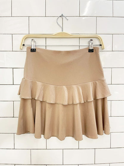 wilfred tosca ruffled mini skirt | aritzia - good market thrift store