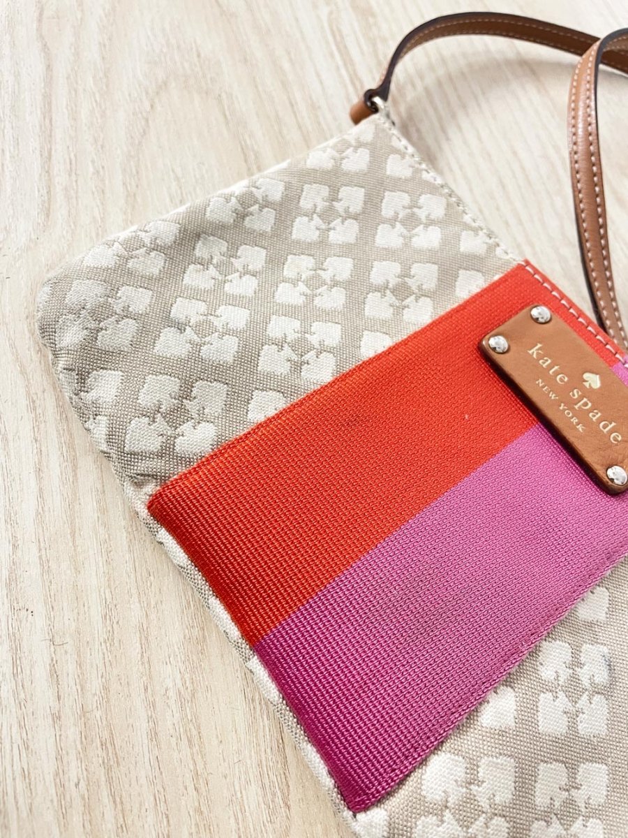 kate spade presley stripe crossbody bag - good market thrift store