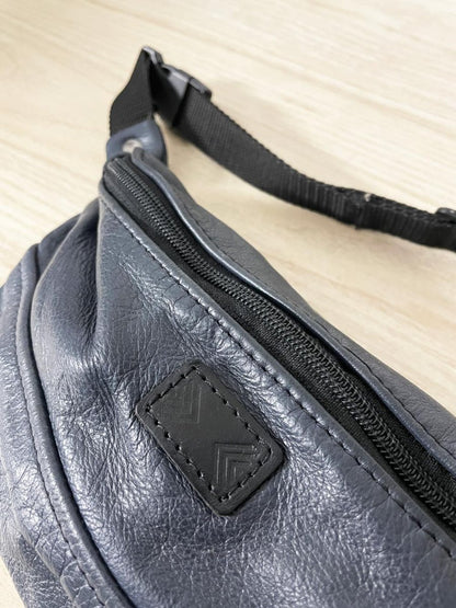 the cob shop repurposed leather belt bag - good market thrift store