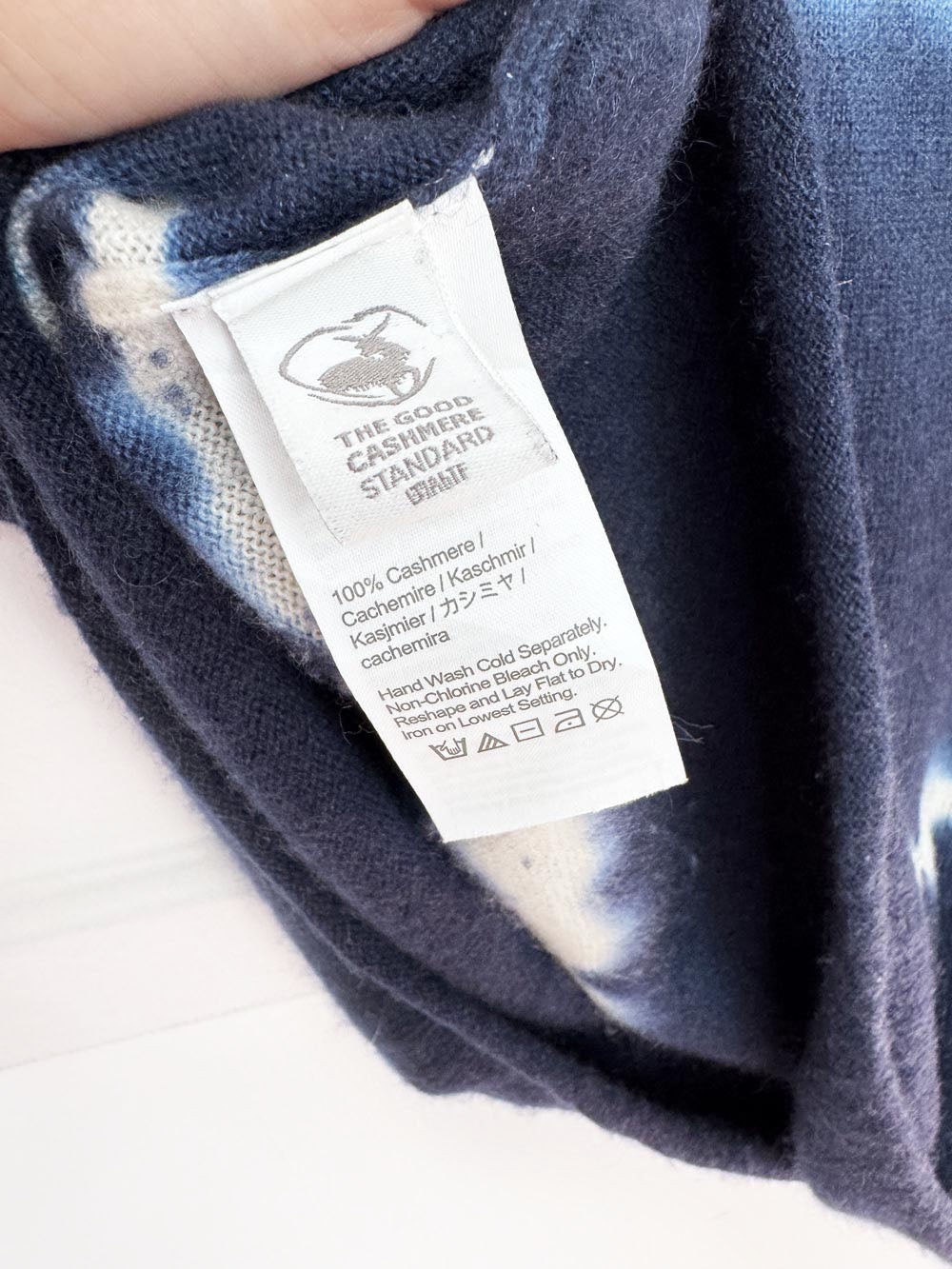 j crew 100% cashmere watercolour tie dye short sleeve knit sweater top