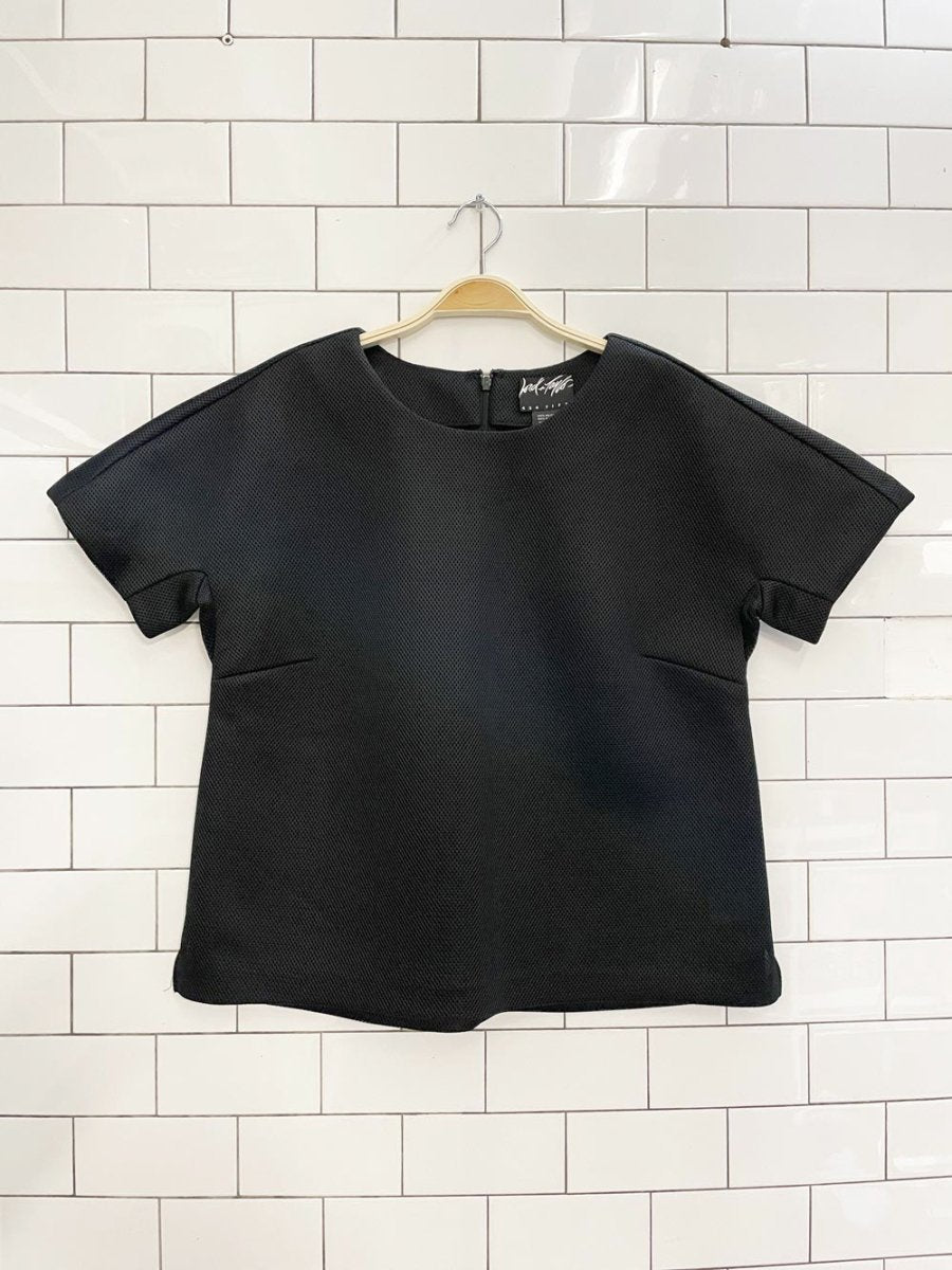 lord & taylor perforated neoprene tee - good market thrift store