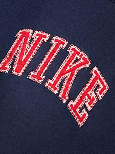 vintage 90s nike contrast stitch spell out sweatshirt | made in canada